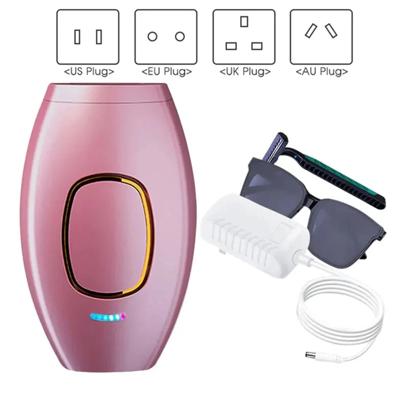 Body Bikini IPL 500,000 Flash Depilator Pulses Permanent Laser Epilator Painless for Women Hair Removal Home Use